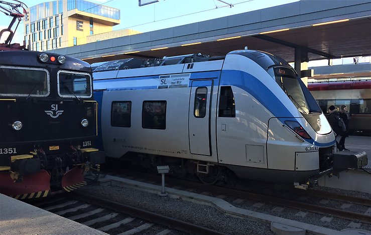 Tåg vid Uppsala central