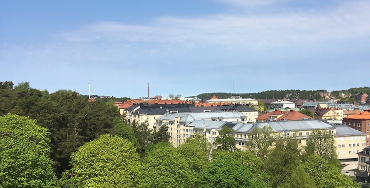 Södertälje från Stadshusets tak